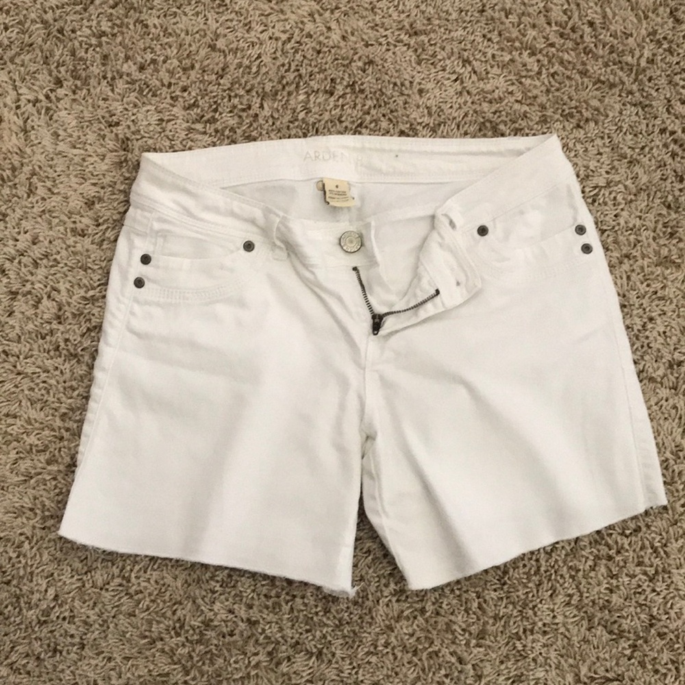 Arden B white jean Shorts
